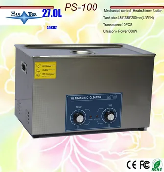 Najnovšie 600w tepla ultrazvukový čistič 27L PS-100 kráľ doska ,kovové časti zariadení na čistenie